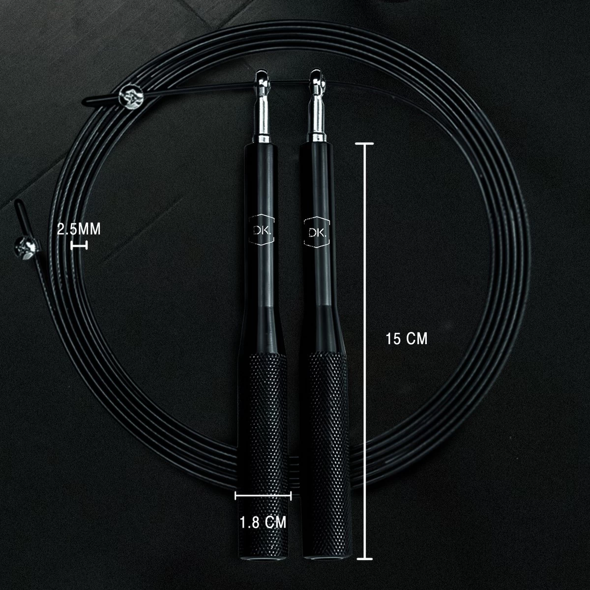 DK.® Professioneel Crossfit & Fitness Springtouw - Speedrope - Jump Rope - Voor Volwassenen En Kinderen - Blauw 9 DK.® Professioneel Crossfit & Fitness Springtouw - Speedrope - Jump Rope - Voor Volwassenen En Kinderen - Blauw - Afbeelding 7