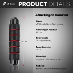 Verstelbaar Sport Springtouw - Incl. Opbergtas - Springtouw Met Kogellagers - Springtouw Kind - Speed Rope - Jump Rope - Springtouw Volwassenen - Springtouw Kinderen - Blauw - 3m Lengte - Totaal 335g (Incl. 160g Extra) 17 Verstelbaar Sport Springtouw - Incl. Opbergtas - Springtouw Met Kogellagers - Springtouw Kind - Speed Rope - Jump Rope - Springtouw Volwassenen - Springtouw Kinderen - Blauw - 3m Lengte - Totaal 335g (Incl. 160g Extra) -Winkel voor professionele sportartikelen 1200x1200 659