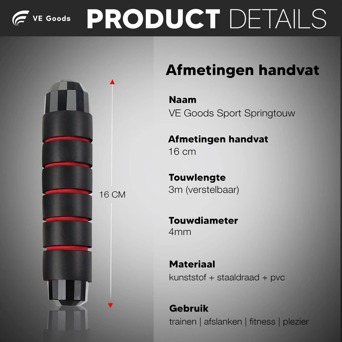 Verstelbaar Sport Springtouw - Incl. Opbergtas - Springtouw Met Kogellagers - Springtouw Kind - Speed Rope - Jump Rope - Springtouw Volwassenen - Springtouw Kinderen - Blauw - 3m Lengte - Totaal 335g (Incl. 160g Extra) 10 Verstelbaar Sport Springtouw - Incl. Opbergtas - Springtouw Met Kogellagers - Springtouw Kind - Speed Rope - Jump Rope - Springtouw Volwassenen - Springtouw Kinderen - Blauw - 3m Lengte - Totaal 335g (Incl. 160g Extra) - Afbeelding 8