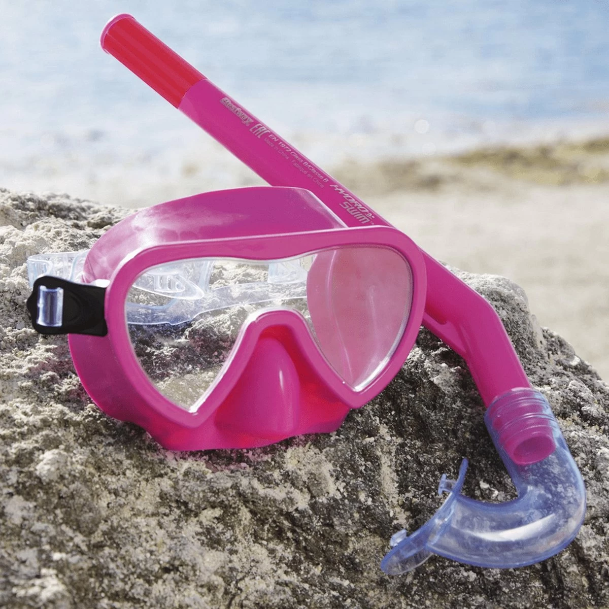 Bestway Snorkelset Essential Lil' Glider | Roze 5 Bestway Snorkelset Essential Lil' Glider | Roze - Afbeelding 3