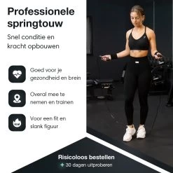All Black Nutrition Springtouw Met Gewicht - Sport Speedrope - Conditie & Krachttraining - Verzwaard - Inclusief Zweetbandjes En Draagtas -Winkel voor professionele sportartikelen 1200x1200 732