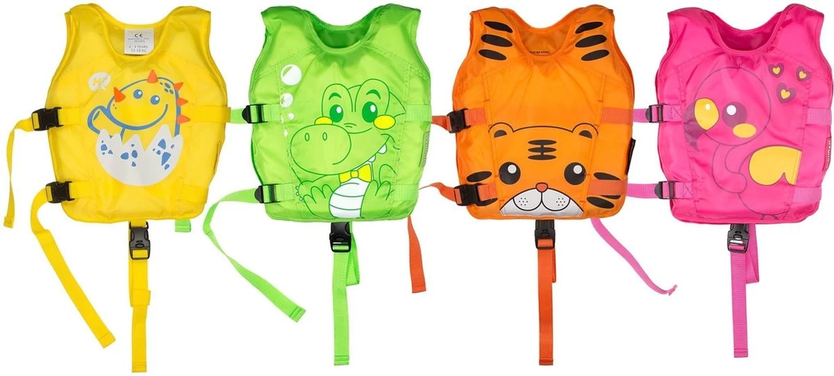 Waimea Zwemvest Dier - 3-6 Jaar - 18-30 Kg - Roze/Oranje/Zwart 13 Waimea Zwemvest Dier - 3-6 Jaar - 18-30 Kg - Roze/Oranje/Zwart - Afbeelding 11