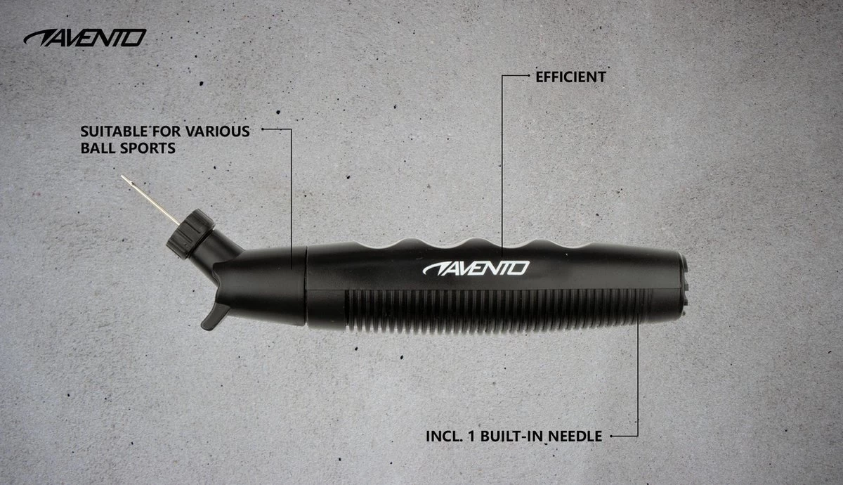 Avento Ballenpomp - Double Action - Zwart 6 Avento Ballenpomp - Double Action - Zwart - Afbeelding 4