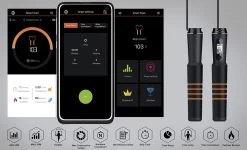 MELTAZO Slimme Springtouw Met Teller, Springtouwen, Fitness Springtouw, Springtouw Met Mobiele APP, Springtouw Teller, Springtouw Volwassenen, Verstelbare Springtouw, Smart Jump Rope, Sport Touwtje Springen Voor Gewichtsverlies - Crossfit (Zwart) -Winkel voor professionele sportartikelen 1200x731 1