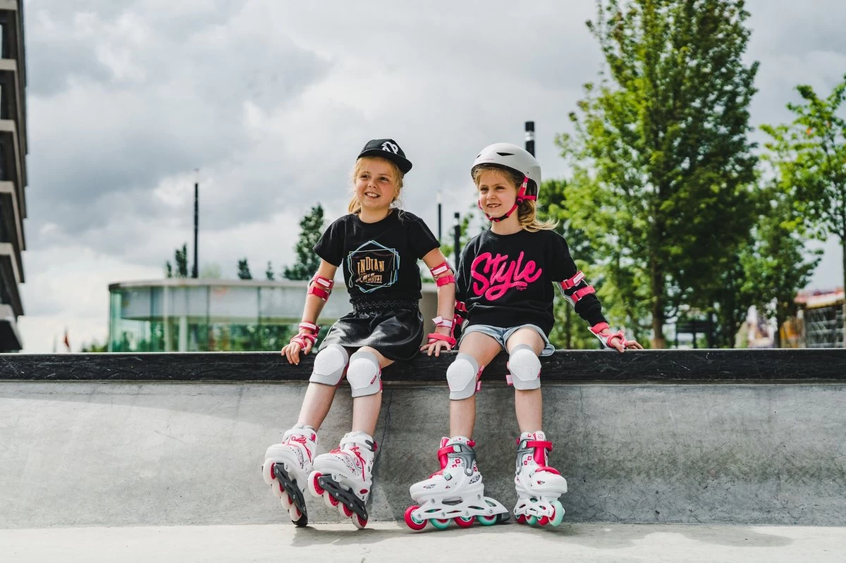 Nijdam Inline Skates Verstelbaar - Sk8 Star - Wit/Fuchsia - 33-36 7 Nijdam Inline Skates Verstelbaar - Sk8 Star - Wit/Fuchsia - 33-36 - Afbeelding 5