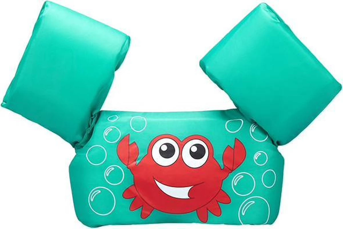 Merkloos Zwemvest Kinderen - Krab Groen | 2 - 6 Jaar | 15 - 25kg | Veilig Zwemmen | Zwemband | Reddingsvest | Kidzstore.eu 3 Merkloos Zwemvest Kinderen - Krab Groen | 2 - 6 Jaar | 15 - 25kg | Veilig Zwemmen | Zwemband | Reddingsvest | Kidzstore.eu