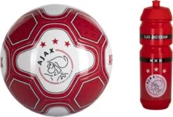 Ajax Voetbal Maat 5 & Bidon Rood Voordeelset