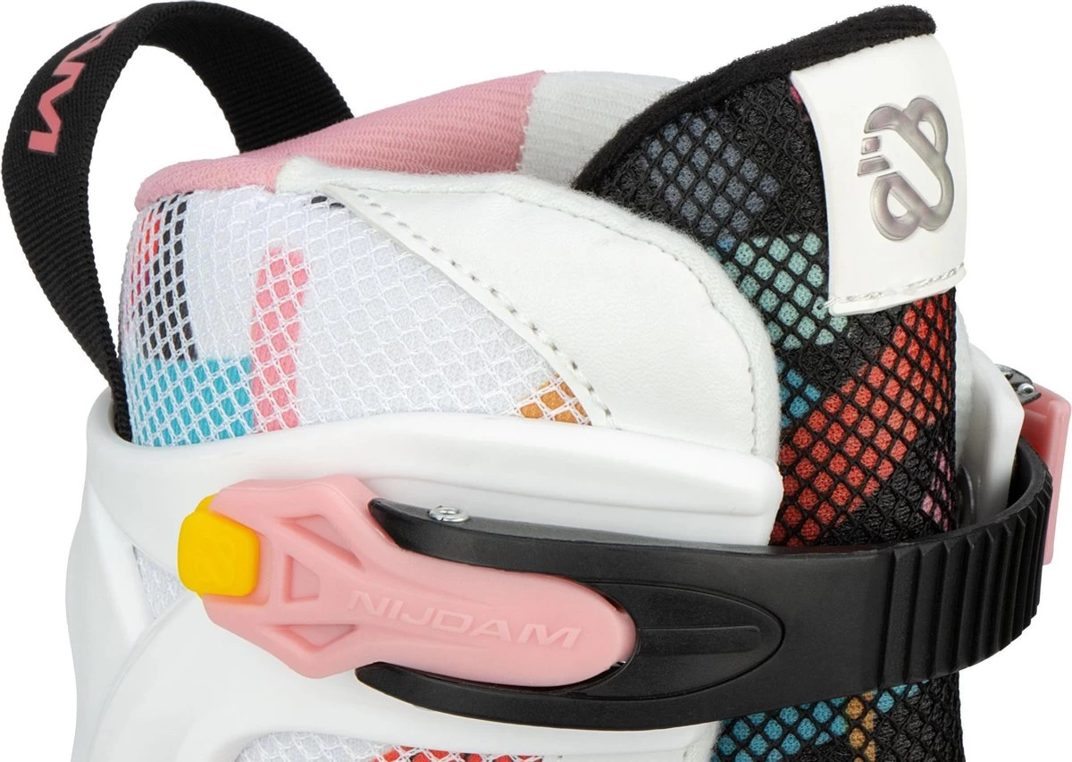 Nijdam Inline Skates Verstelbaar - 38-42 - Fruity Fro-yo - Roze/Wit 9 Nijdam Inline Skates Verstelbaar - 38-42 - Fruity Fro-yo - Roze/Wit - Afbeelding 7