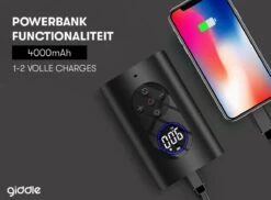 Giddle® - Draagbare Elektrische Fietspomp Met 4000mAh Powerbank - Alles-in-1 Luchtcompressor - Meest Compact - Draadloos -Winkel voor professionele sportartikelen 1200x883 1