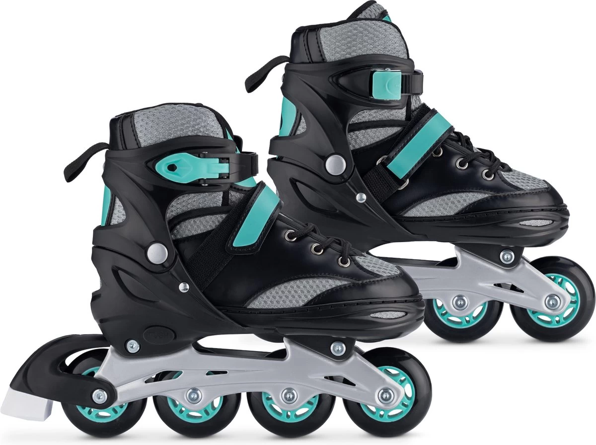 Navaris Verstelbare Skeelers Verschillende Maten - Verstelbare Skates Voor Meisjes En Jongens - Inline Skates Kinderen Blauw/grijs - Meerdere Maten 7 Navaris Verstelbare Skeelers Verschillende Maten - Verstelbare Skates Voor Meisjes En Jongens - Inline Skates Kinderen Blauw/grijs - Meerdere Maten - Afbeelding 5