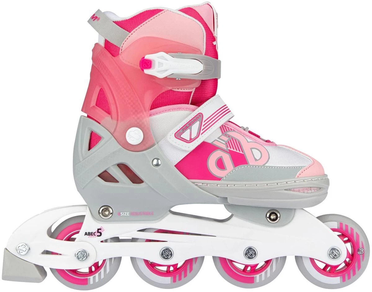 Nijdam Skates Combo Verstelbaar - Bold Berry - Fuchsia/Zilvergrijs/Wit/Roze - Maat 33-36 9 Nijdam Skates Combo Verstelbaar - Bold Berry - Fuchsia/Zilvergrijs/Wit/Roze - Maat 33-36 - Afbeelding 7