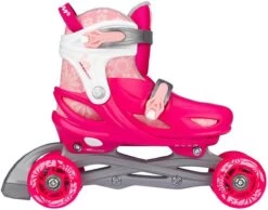 Nijdam 3-in-1 Inline Skates Verstelbaar - Floral Switch - Fuchsia/Wit/Roze/Zilvergrijs - 25-28 -Winkel voor professionele sportartikelen 1200x944 4