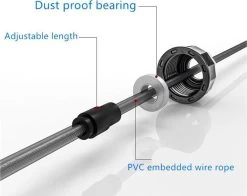 Fitnessim - Kogeldraad Springtouwen - Professioneel Sport Springtouw - Verzwaard & Verstelbaar - Skipping Jump Rope - Voor Kinderen En Volwassenen - Speedrope Conditie & Krachttraining - Thuis Oefeningen & Buitensport Fitness Artikelen - Goedkoop -Winkel voor professionele sportartikelen 1200x951 4