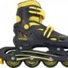 AMIGO Racer Inlineskates - Skeelers Voor Jongens En Meisjes - Zwart/Geel - Maat 34-37