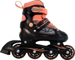 AMIGO Fuse Inlineskates - Skeelers Voor Jongens En Meisjes - Zwart/Oranje - Maat 34-37