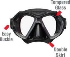ReefTourer Snorkelmasker Duikbril Snorkelset RC-0107- Zwart/zwart -Winkel voor professionele sportartikelen 1200x968 1