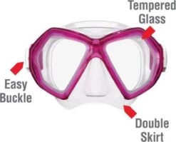 ReefTourer Snorkelmasker Duikbril Snorkelset RC-0107- Roze -Winkel voor professionele sportartikelen 1200x968 3