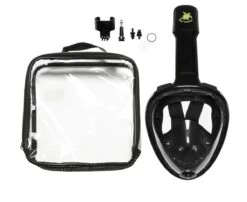 Sea Turtle Full Face Mask - Snorkelmasker - Volwassenen - Zwart - S/M -Winkel voor professionele sportartikelen 1200x979