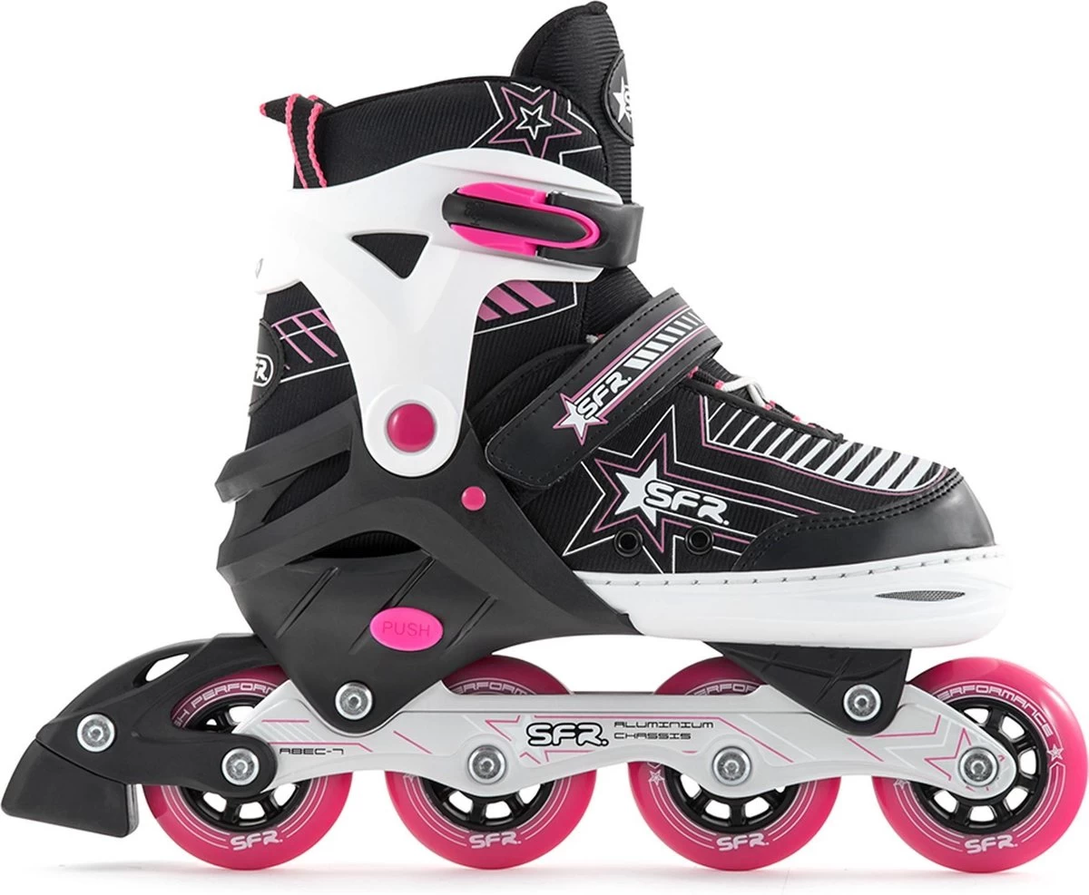 SFR Pulsar Verstelbare Inline Skates - Maat 35.5-39.5 - Roze
