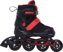 Street Rider Inline Skates - Verstelbaar - Skeeler - Rood/ Zwart - Maat 38/42