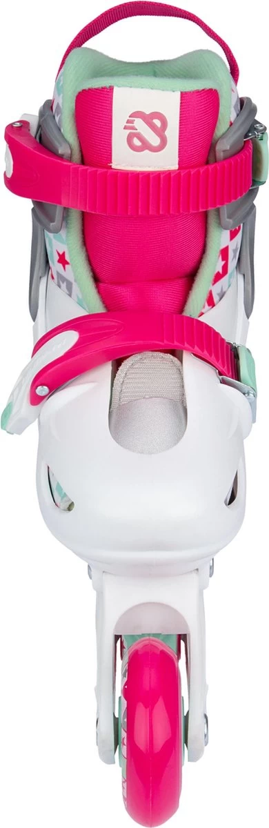 Nijdam Inline Skates Verstelbaar - Sk8 Star - Wit/Fuchsia - 33-36 6 Nijdam Inline Skates Verstelbaar - Sk8 Star - Wit/Fuchsia - 33-36 - Afbeelding 4