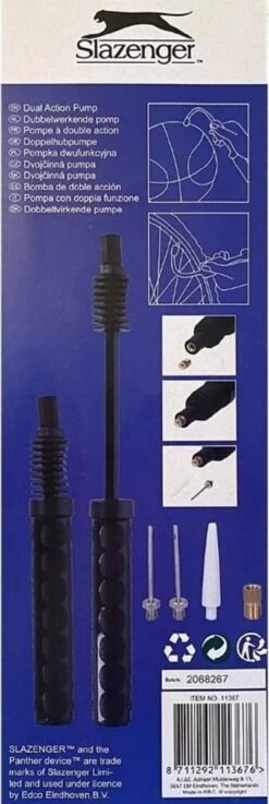 Slazenger Ballenpomp - Professionele Voetbalpomp - Basketbalpomp - Ballenpomp- Pomp - Inclusief Naald - Balpomp - Voetbal - Basket - Volleyball - Bal - Ballen - Handpomp -Winkel voor professionele sportartikelen 402x1200 2