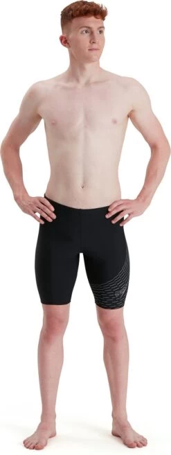 Speedo Medley Logo Jammer Heren - Zwart / Grijs - Maat 5 -Winkel voor professionele sportartikelen 452x1200