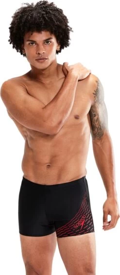Speedo Medley Logo Aquashort Heren - Zwart / Rood - Maat 5 -Winkel voor professionele sportartikelen 524x1200 2
