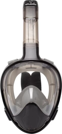 Atlantis Full Face Mask 3.0 - Snorkelmasker - Volwassenen - Zwart/Grijs - L/XL -Winkel voor professionele sportartikelen 559x1200