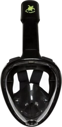 Sea Turtle Full Face Mask - Snorkelmasker - Volwassenen - Zwart - S/M -Winkel voor professionele sportartikelen 585x1200