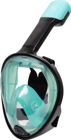 Sea Turtle Full Face Mask - Snorkelmasker - Volwassenen - Zwart/Turquoise - S/M -Winkel voor professionele sportartikelen 612x1200