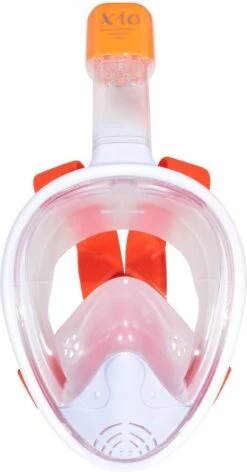 X10 Full Face Mask- Snorkelmasker - Kinderen - Oranje - XS -Winkel voor professionele sportartikelen 628x1200