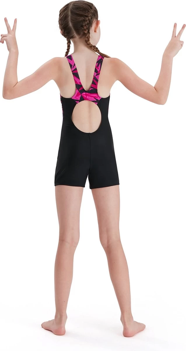 Speedo Hyper Boom Splice Legsuit Badpak Meisjes - Zwart / Roze - Maat 176 6 Speedo Hyper Boom Splice Legsuit Badpak Meisjes - Zwart / Roze - Maat 176 - Afbeelding 4