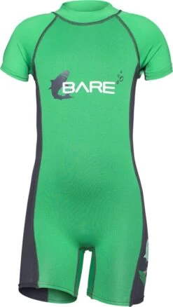 Bare 1mm Guppy Shorty - Wetsuit - Kinderen - Groen - 06
