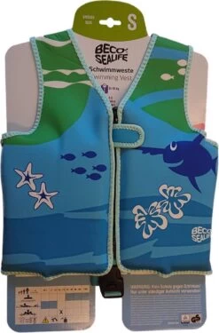 Beco Sealife - Zwemvest/Drijfvest Kind - Blauw/Groen - S: 15-18 Kg -Winkel voor professionele sportartikelen 790x1200 1