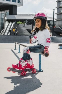 Nijdam 3-in-1 Inline Skates Verstelbaar - Floral Switch - Fuchsia/Wit/Roze/Zilvergrijs - 25-28 -Winkel voor professionele sportartikelen 799x1200 10