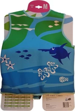 Beco Sealife – Zwemvest Kind – Drijfvest Voor Kinderen Van 18-30 Kg – Maat M - Blauw/Groen -Winkel voor professionele sportartikelen 813x1200