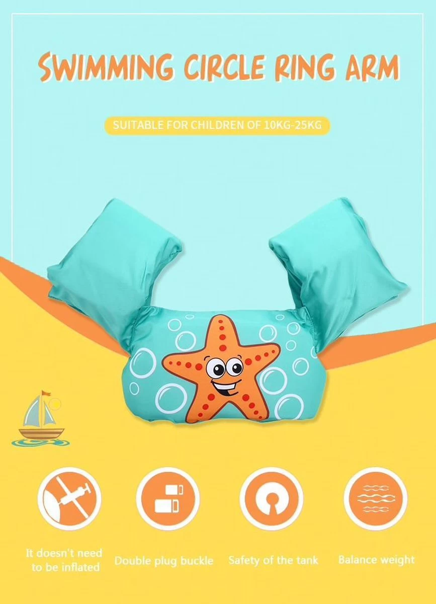 Merkloos Zwemvest Kinderen - Krab Groen | 2 - 6 Jaar | 15 - 25kg | Veilig Zwemmen | Zwemband | Reddingsvest | Kidzstore.eu 4 Merkloos Zwemvest Kinderen - Krab Groen | 2 - 6 Jaar | 15 - 25kg | Veilig Zwemmen | Zwemband | Reddingsvest | Kidzstore.eu - Afbeelding 2