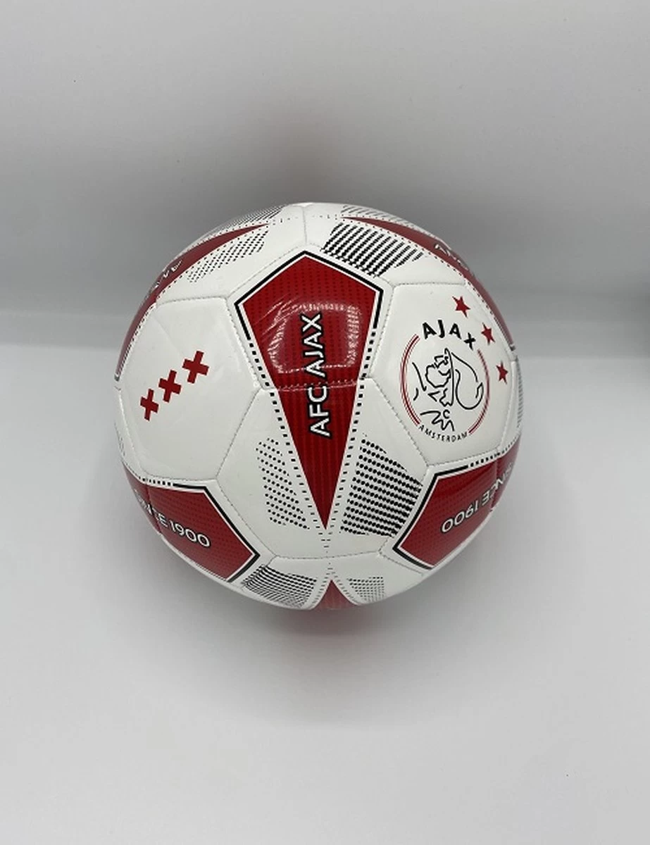 Ajax Voetbal Wit - Rood Stip Since 1900 - Ajax Amsterdam - Eredivisie - Champions Leaqeau - 4 Ajax Voetbal Wit - Rood Stip Since 1900 - Ajax Amsterdam - Eredivisie - Champions Leaqeau - - Afbeelding 2