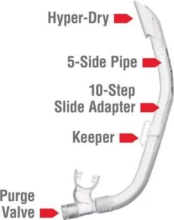 ReefTourer Snorkelmasker Duikbril Snorkelset RC-0107- Wit -Winkel voor professionele sportartikelen 951x1200