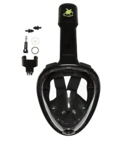 Sea Turtle Full Face Mask - Snorkelmasker - Volwassenen - Zwart - S/M -Winkel voor professionele sportartikelen 956x1200