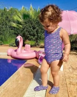 Slipstop Waterschoen Kinderen / Zwemschoenen / Zwemslof / Antislip Schoen / Gymschoen - Jongen Meisje -Navy Blauw INF 18/20 -Winkel voor professionele sportartikelen 957x1200