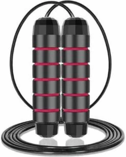 Merkloos Professioneel Springtouw Met Extra Gewicht - Sport - Verstelbaar - Verzwaard - Rood - Volwassen En Kinderen - Touwtje Springen - Speedrope Conditie & Krachttraining - Thuis Oefeningen & Buitensport Fitness Artikelen